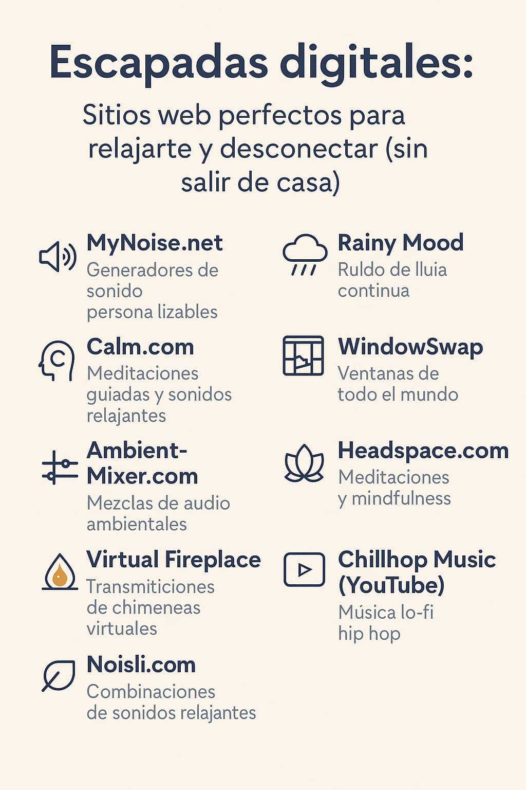 Sitios Web Perfectos para Relajarte