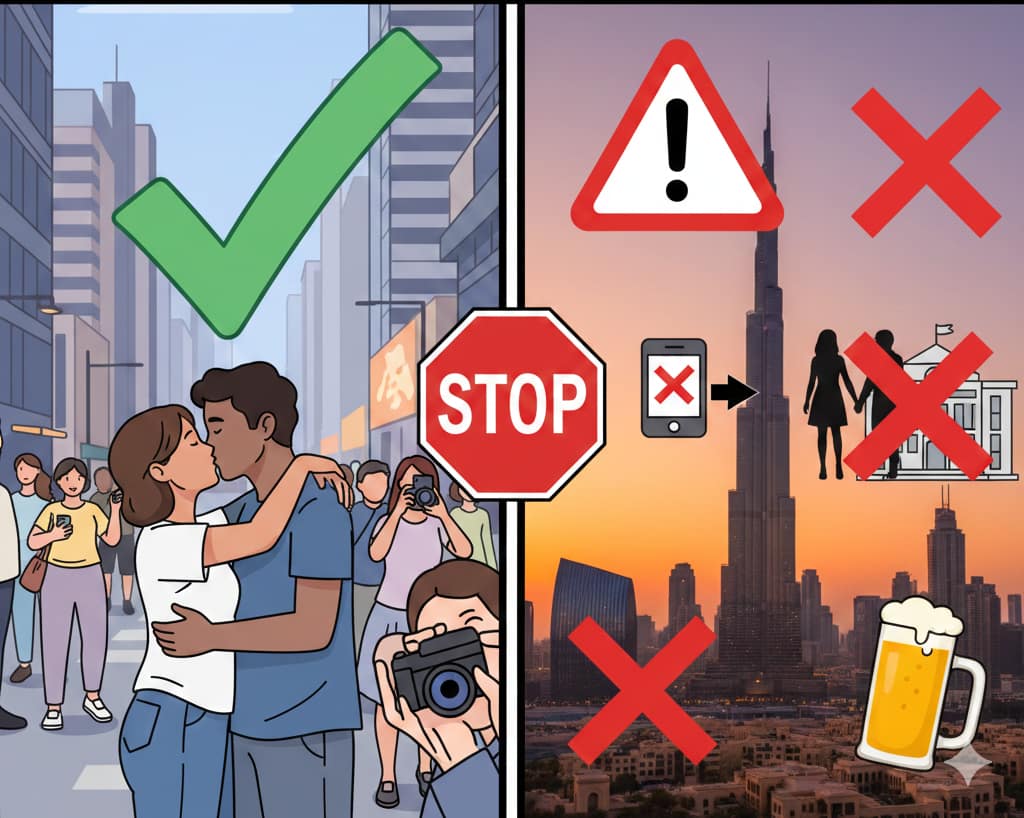lo que no se permite en Dubái que en tu país es normal hacer