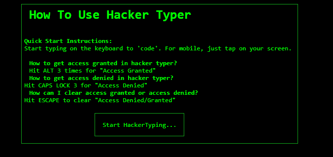 Hacker Typer siéntete como verdadero hacker en esta web y quita tu aburrimiento
