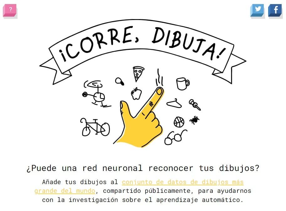 corre dibuja